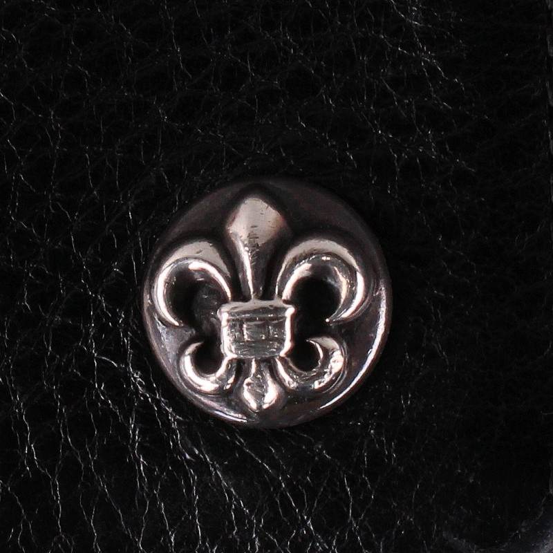 Chrome Hearts 1-Zip BS Fleur Leather Wallet Size ONE SIZE