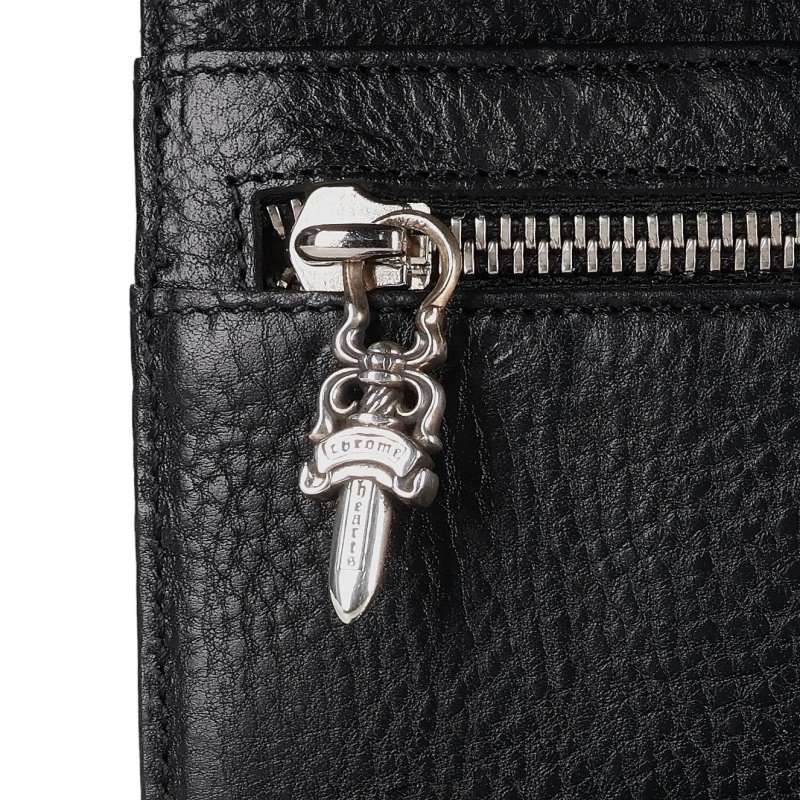 Chrome Hearts Wave Cross Ball Leather Wallet Size ONE SIZE