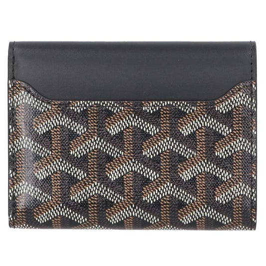 GOYARD Black Saint Gabriel PVC Coated Leather Wallet