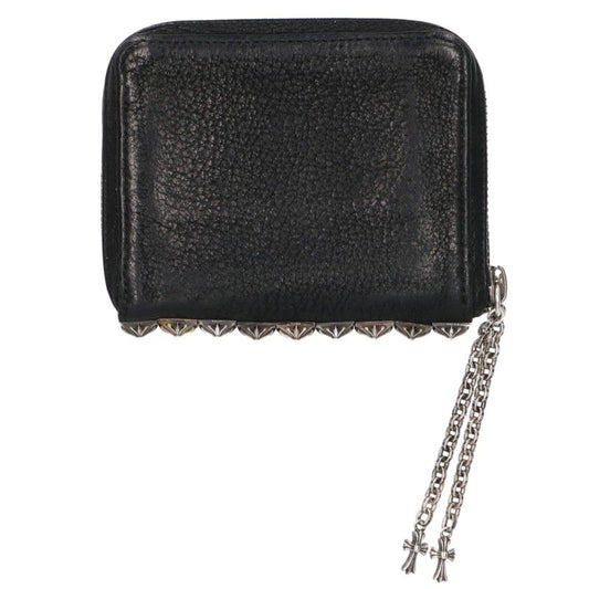 Chrome Hearts 3 Side Zip Pyramid Stud Leather Wallet