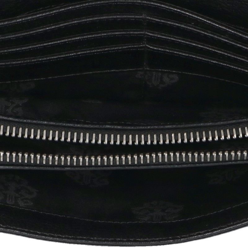 Chrome Hearts JUDY Cross Button Leather Wallet