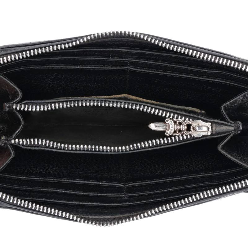 Chrome Hearts REC F ZIP 3 Cross Leather Wallet Multi
