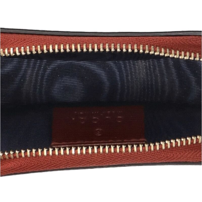 GUCCI Geometric G Coin Case Red Size ONE SIZE