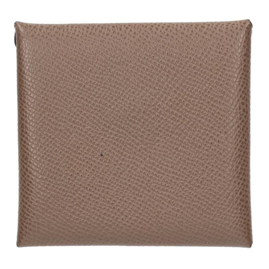 HERMES Bastia Veau Epsom Leather Coin Wallet Beige