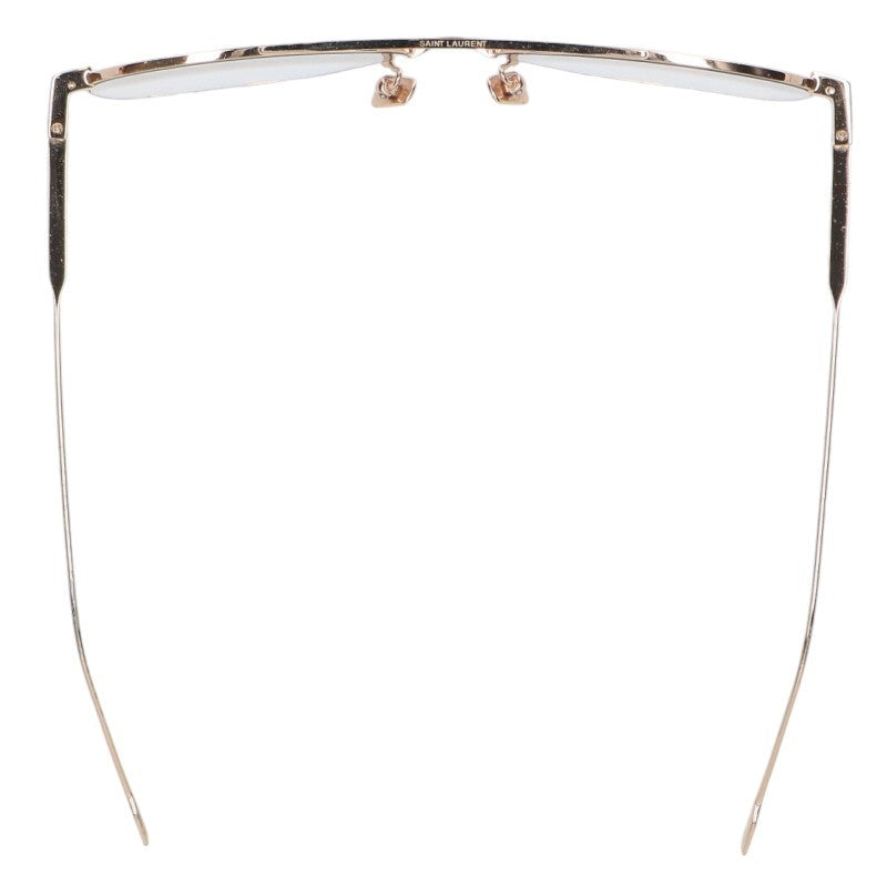 Saint Laurent Paris Tear Drop Sunglass Gold Size 60