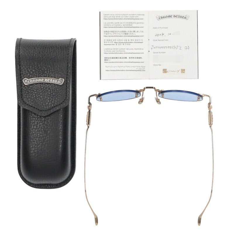 Chrome Hearts Pave Diamond Floral Rimless