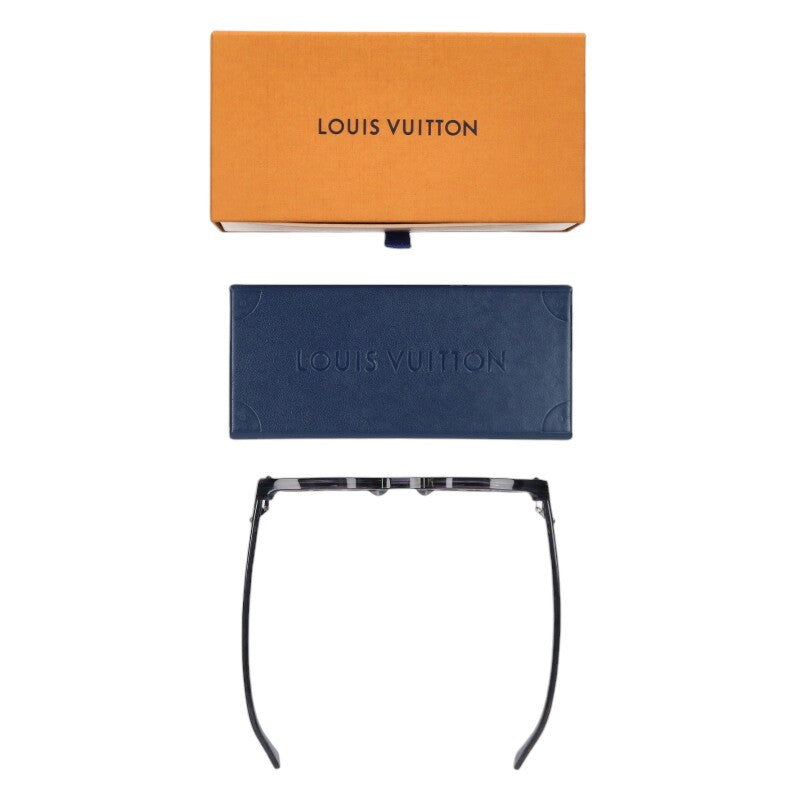 Louis Vuitton LV Square Frame Sunglass Gray Size 51