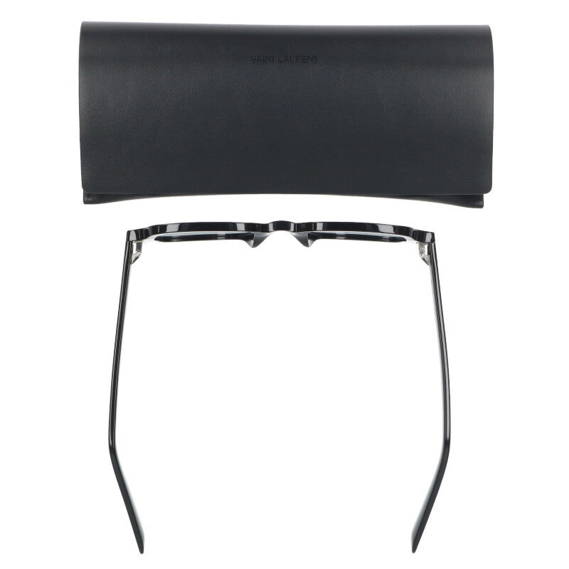 SAINT LAURENT PARIS Square Frame Glasses Black Size ONE SIZE