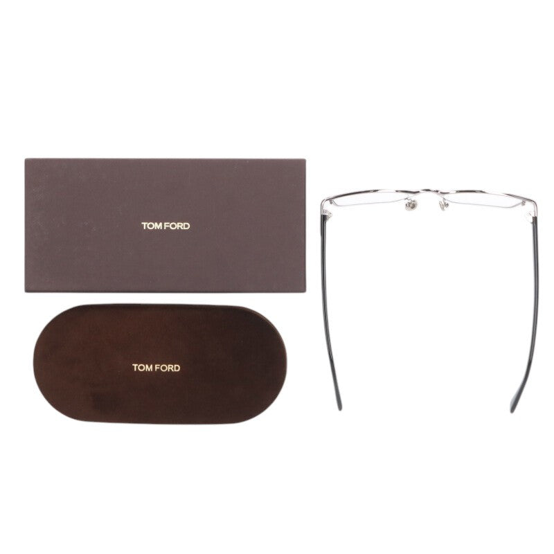 TOMFORD TF5733-B Square Metal Acetate Glasses Size ONE SIZE