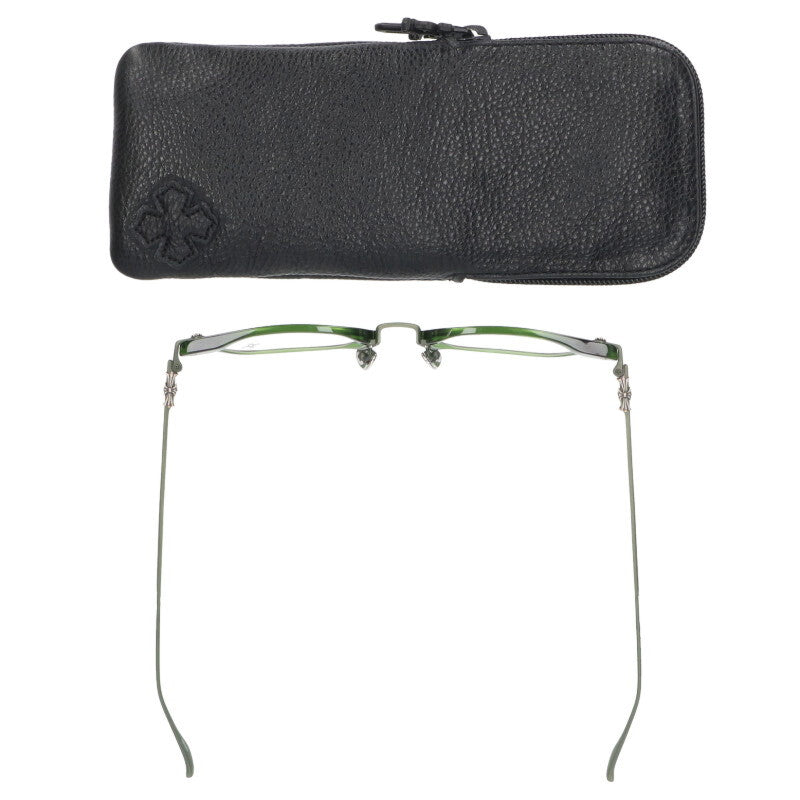 Chrome Hearts Green Silver Side Cross Motif