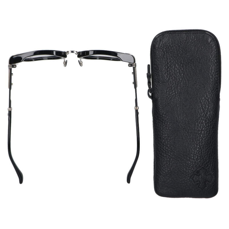 Chrome Hearts Black Silver Metal Temple Size ONE SIZE