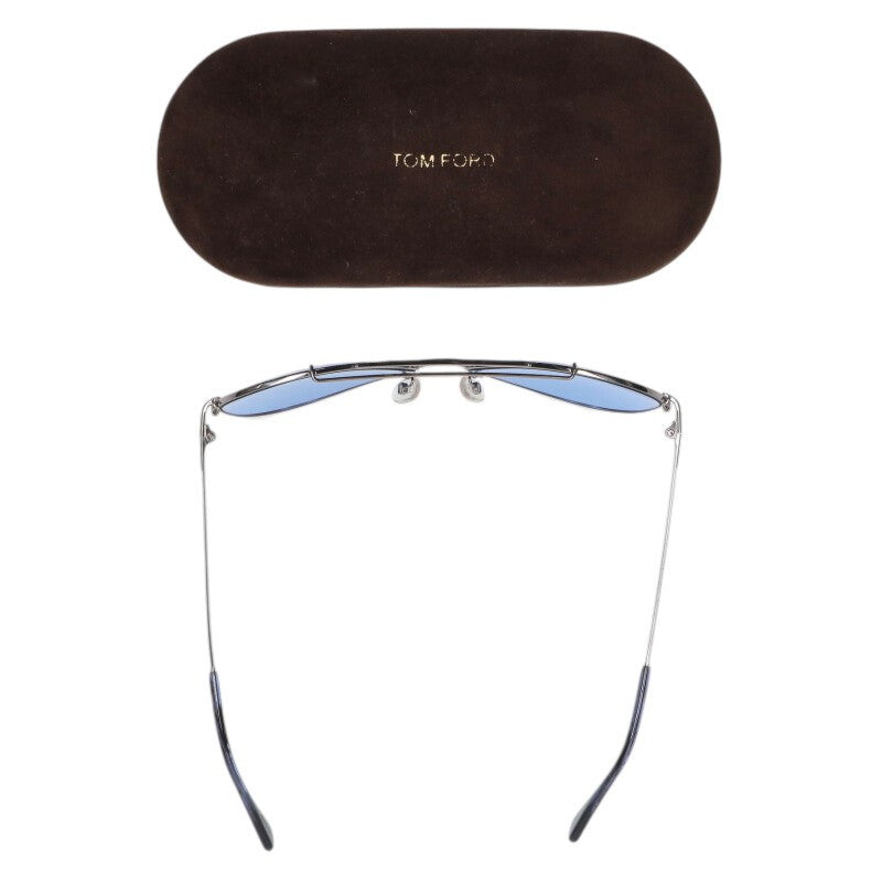 TOMFORD Silver Indiana Two-Bridge Teardrop Size ONE SIZE