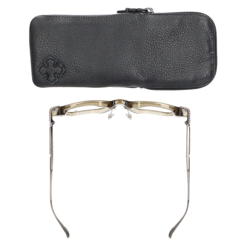Chrome Hearts Flare Knee Glasses Olive Green