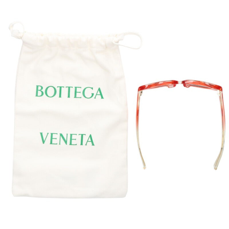 BOTTEGA VENETA BV1168S Orange/Clear Oval Size ONE SIZE