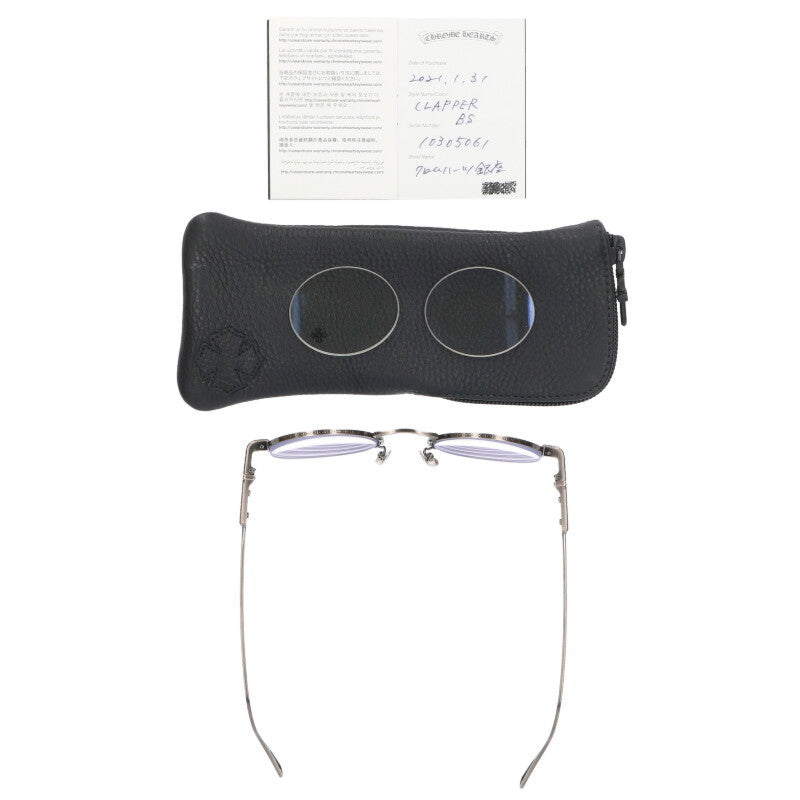 Chrome Hearts CLAPPER CH+ Oval Frames Silver Size ONE SIZE