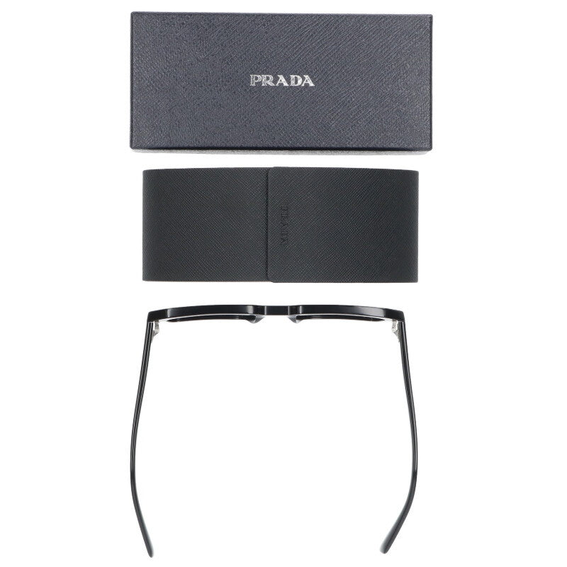 PRADA SPRA12 Square Frame Sunglasses Black Size ONE SIZE