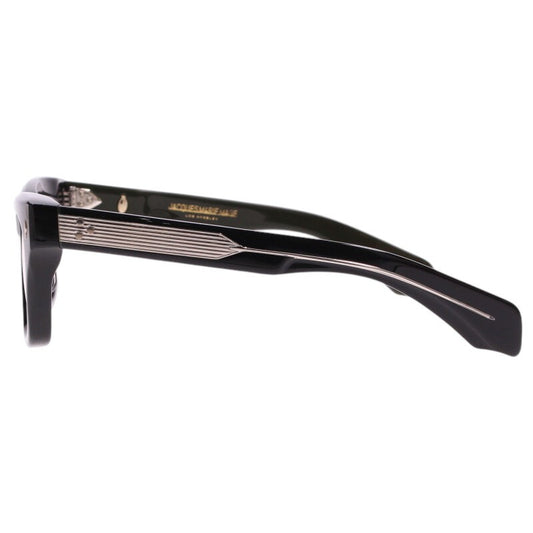 JACQUESMARIEMAGE Wood Temple Black Glasses Size 50