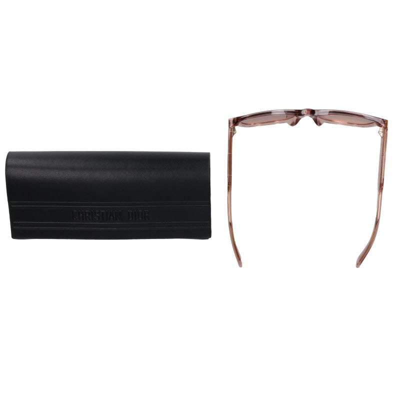 DIOR Side Logo Square Frame Pink Sunglasses Size 54