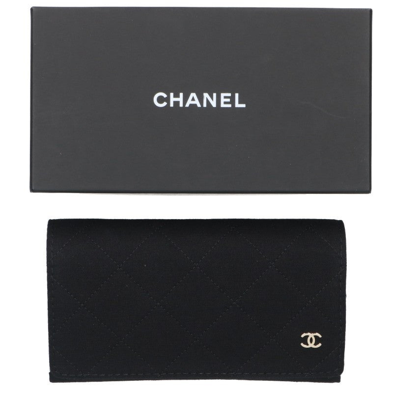 CHANEL Logo Print Butterfly Shape Sunglasses Black Size 54