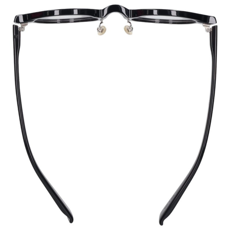 999.9 FN-0846 Round Shape Glasses Black Size 46