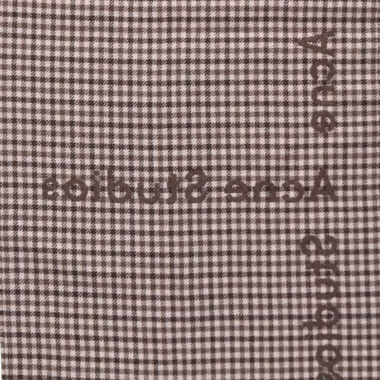 ACNE STUDIOS Brown Wool Blend Check Scarf Size ONE SIZE