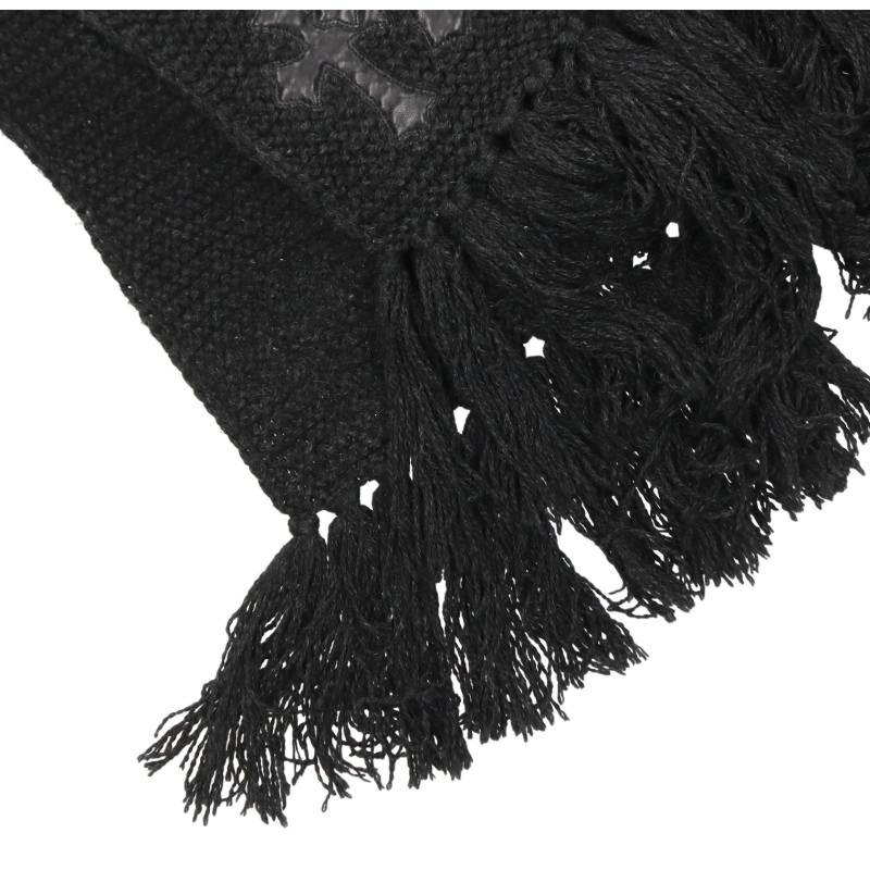 Chrome Hearts Cross Patch Scarf Black