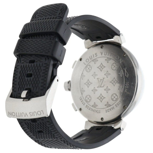 LOUISVUITTON Tambour Watch Black/Silver Size ONE SIZE
