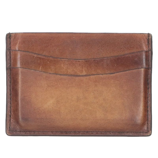 Berluti Front Logo Design Card Case Brown Size ONE SIZE