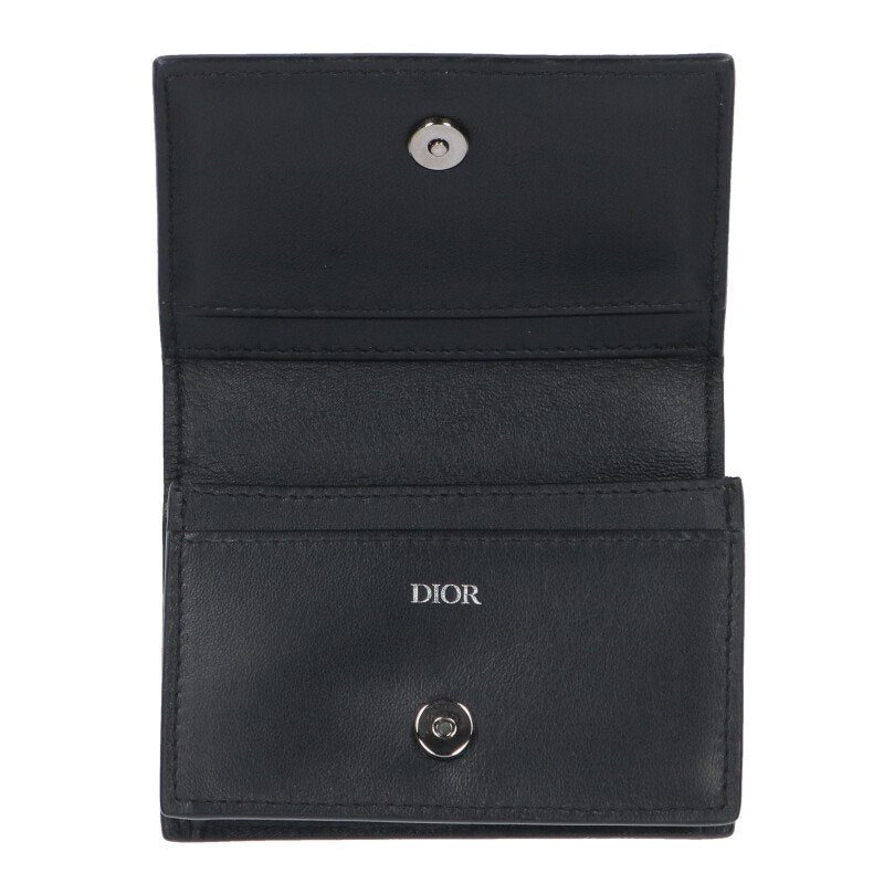 DIOR CD Diamond Galaxy Leather Card Case Multi Size ONE SIZE