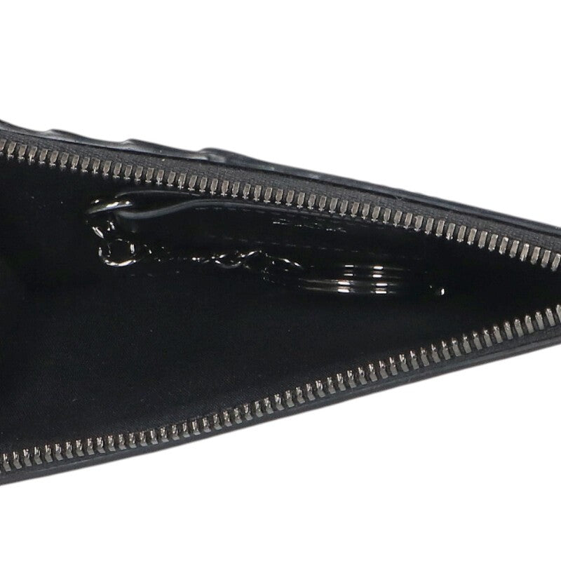 DIOR CD Logo Fragment Leather Card Case Black Size ONE SIZE