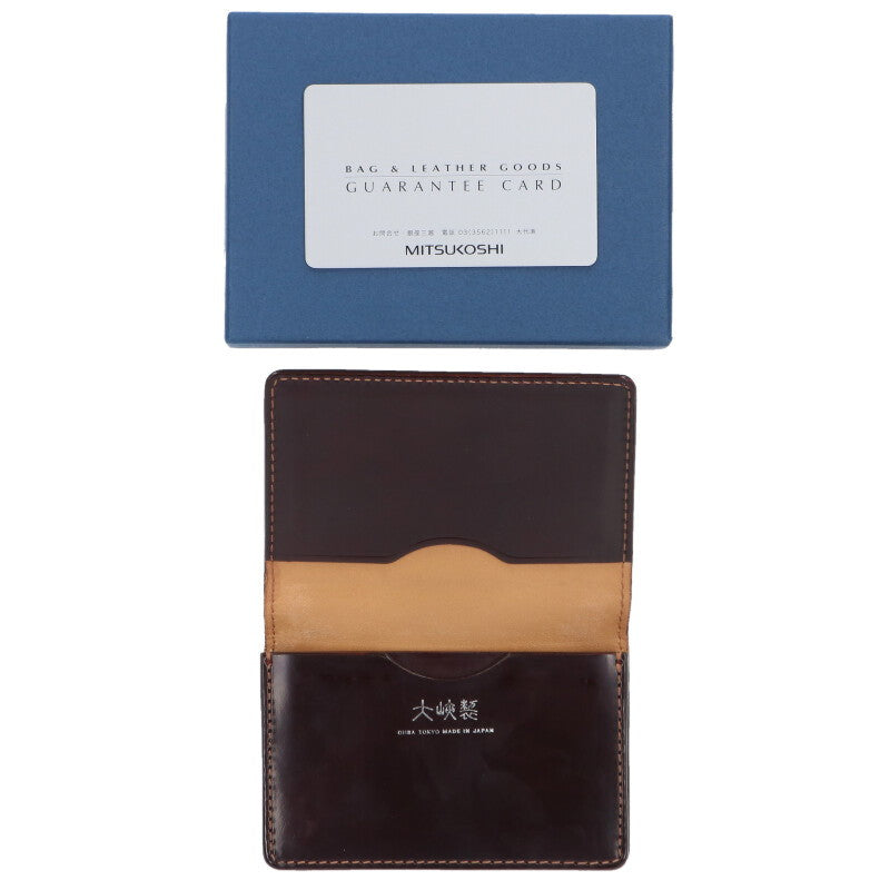 OHBA Cordovan Card Case Brown Size ONE SIZE