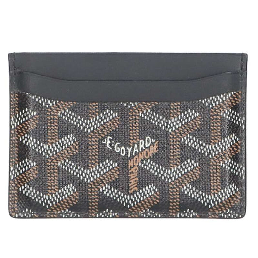 GOYARD Saint Sulpice PVC Card Case Black Size ONE SIZE