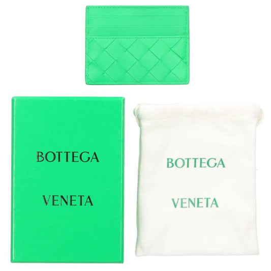 BOTTEGA VENETA Intrecciato Holder Green Card Case Size ONE SIZE