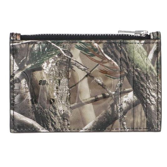SUPREME 25AW Leather Zip Card Holder Khaki Card Case Size ONE SIZE