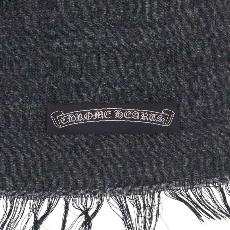 Chrome Hearts Scarf Black x Silver
