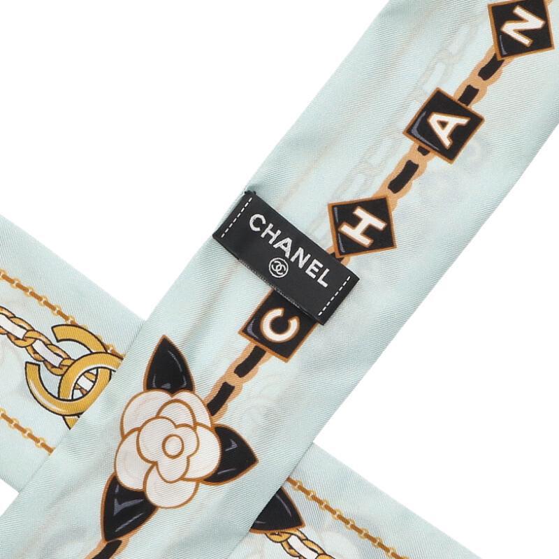 CHANEL Flower Coco Mark Silk Scarf Multi Size ONE SIZE