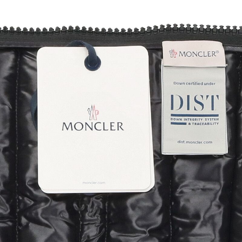 MONCLER Zip Up Down Puffer Neck Warmer Black
