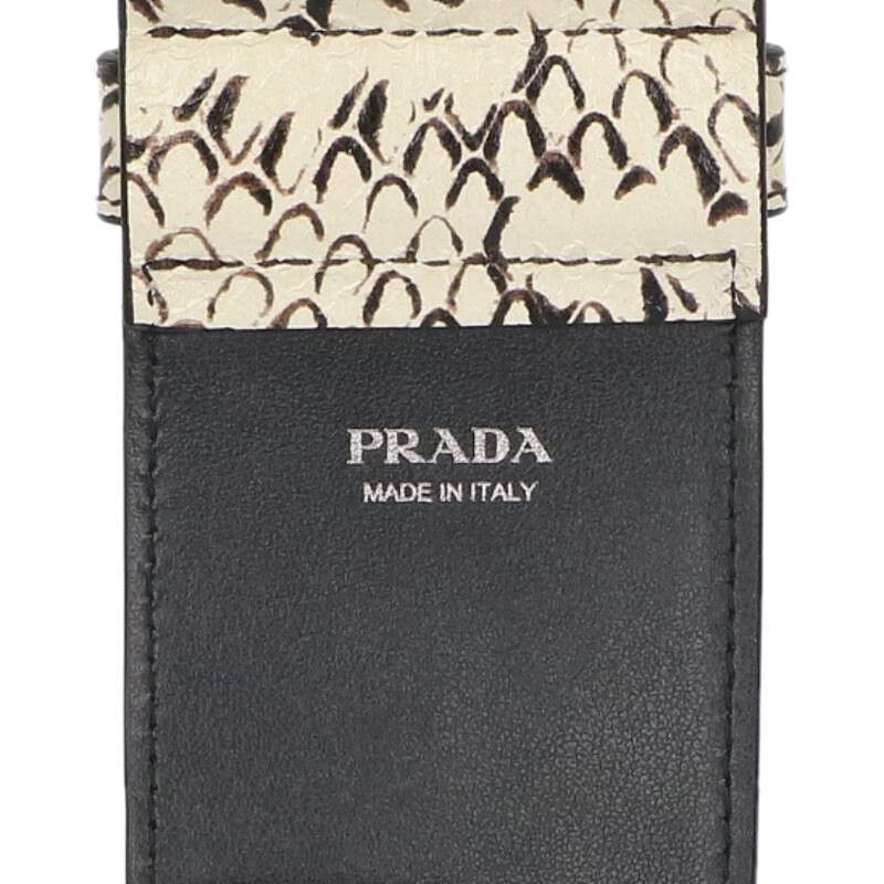 Prada Leather wrist strap White One Size