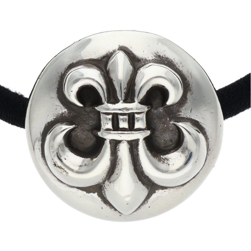 Chrome Hearts Flare button hair tie Black x Silver