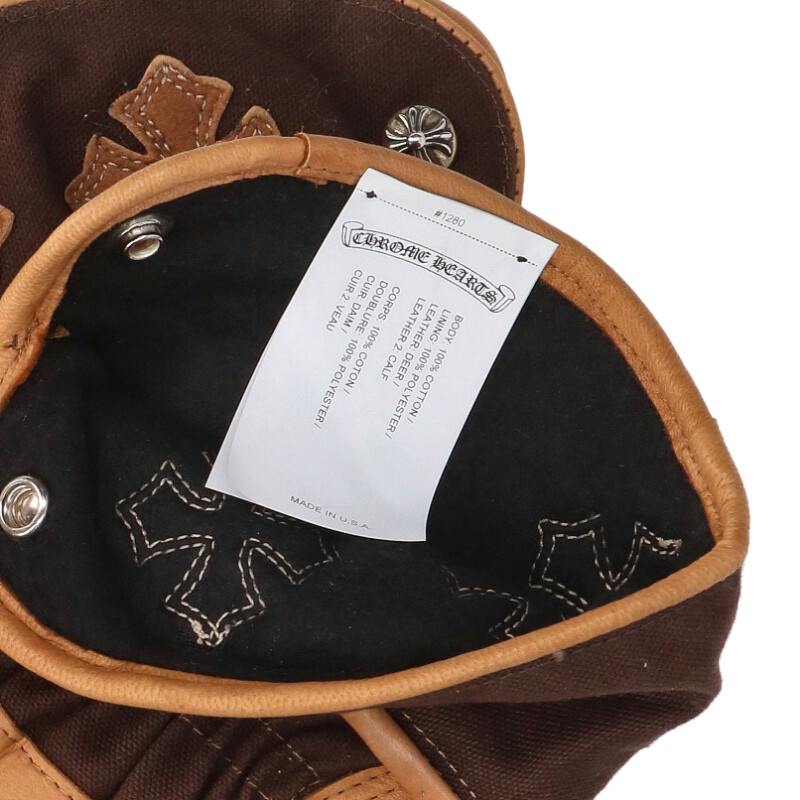 Chrome Hearts GLOBE CH Plus Leather Gloves