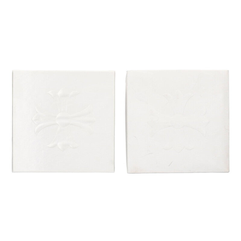 Chrome Hearts CH Plus Motif Glass Candle Case Clear