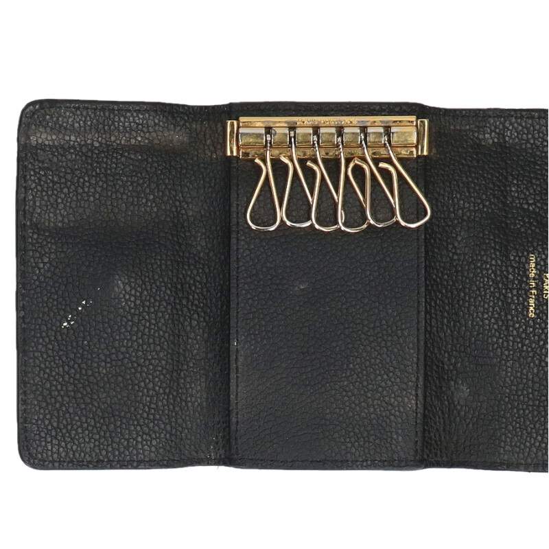 Louis Vuitton Monogram Leather Key Case Black