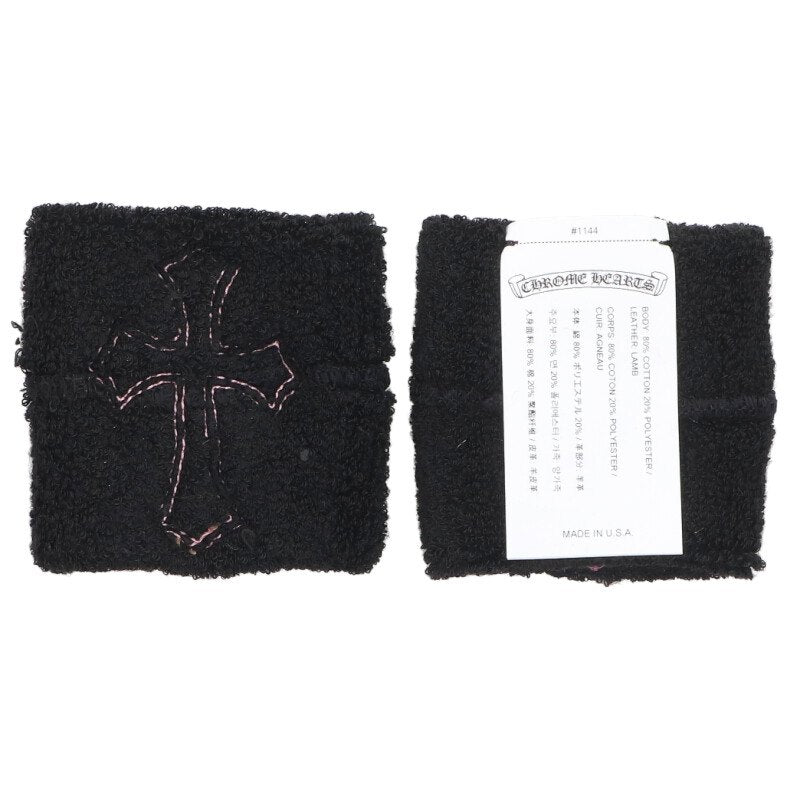 Chrome Hearts Patent Cross Wristband Black x Pink