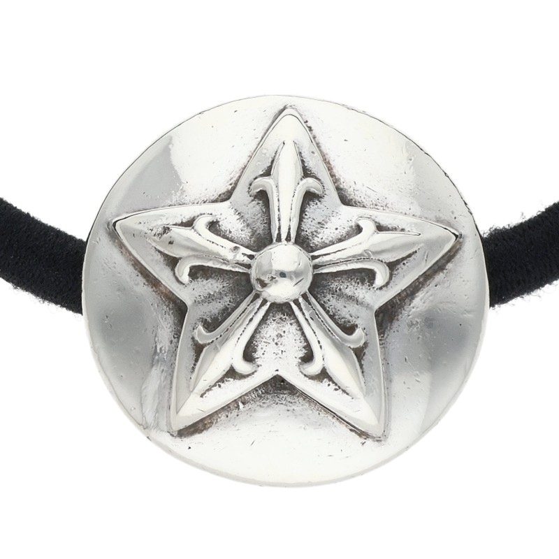 Chrome Hearts Star Button Hair Tie Silver
