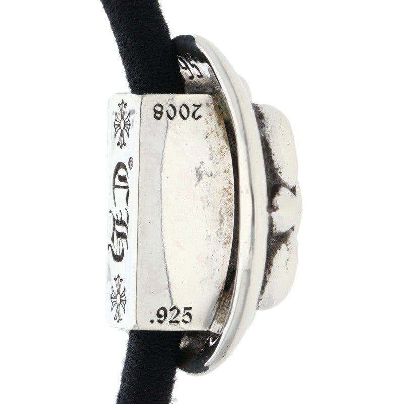 Chrome Hearts BS Flare Button Hair Tie Silver Concho