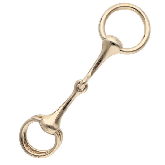 HERMES Brass Gold Scarf Ring Size ONE SIZE
