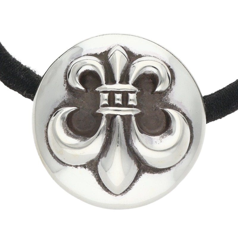 Chrome Hearts BS Fleur Button Hair Tie Silver 925