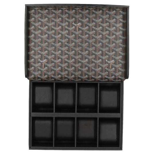 GOYARD Coated Canvas Leather Watch Case Size ONE SIZE