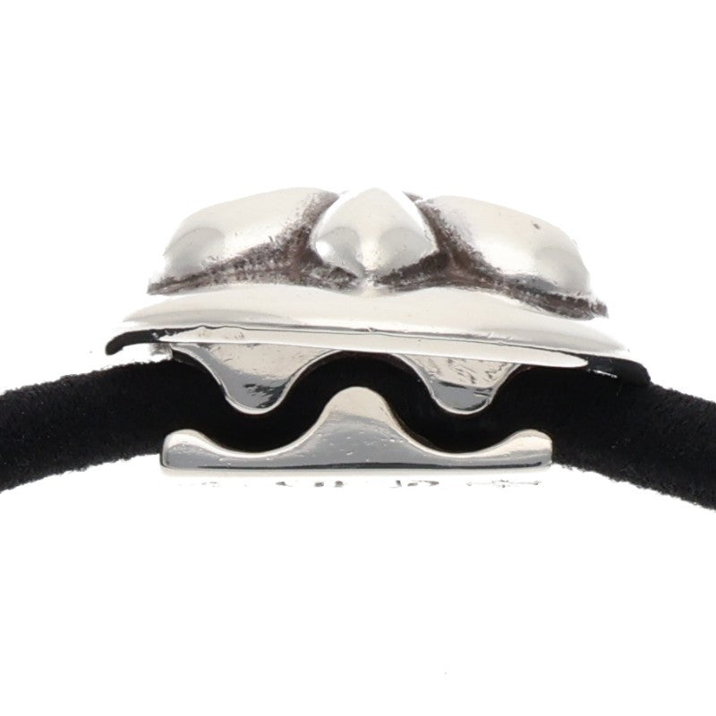 Chrome Hearts BS Fleur Button Hair Tie Silver/Black 925