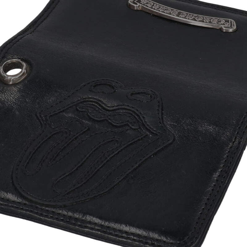 Chrome Hearts Grommet Leather Card Case Black Size ONE SIZE